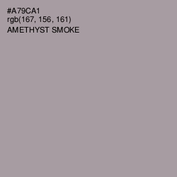 #A79CA1 - Amethyst Smoke Color Image